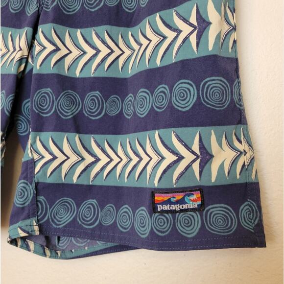 PATAGONIA Stretch Wavefarer Swim Boardshorts 21" In Blue UPF Size 35 - Picture 6 of 9